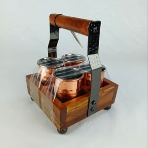 SI Hammered Copper Glass Shots.